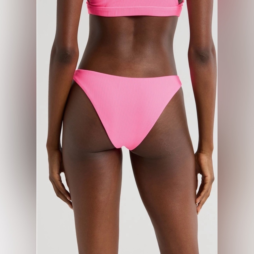 Beach Riot Ribbed Kaylin Bottom in Vivid Violet - Picture 6 of 7